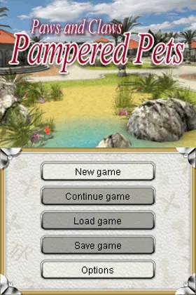 Paws & Claws - Pampered Pets (USA) screen shot title